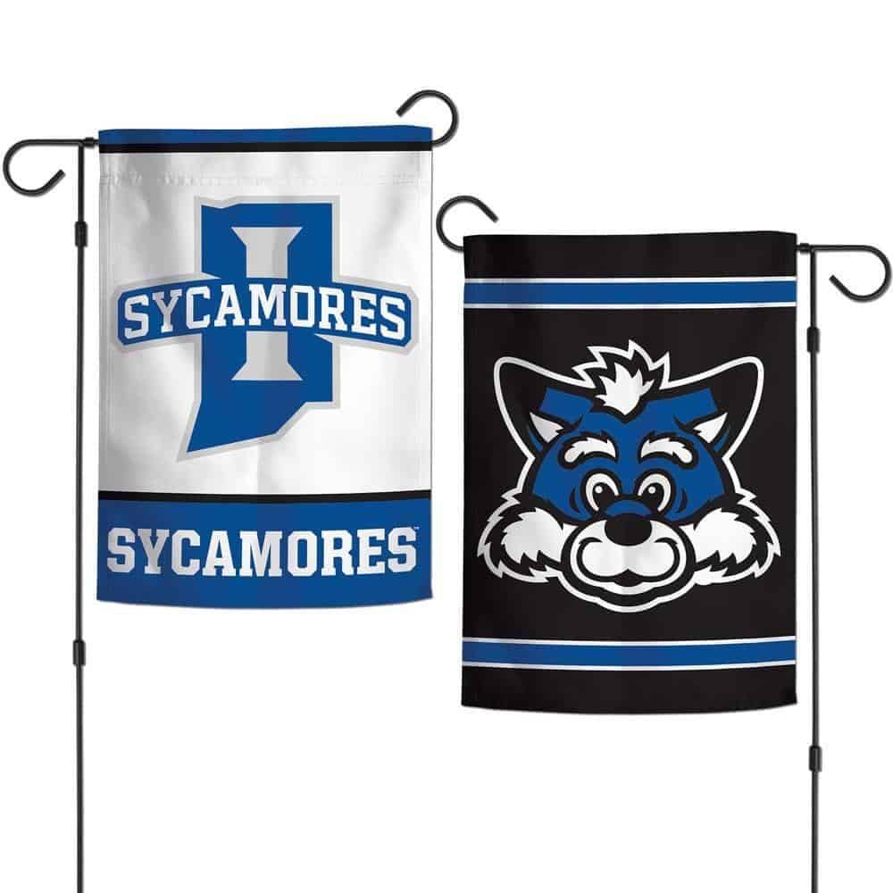 Indiana State Sycamores Garden Flag 2 Sided Logo
