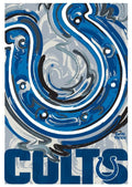 Indianapolis Colts Garden Flag 2 Sided Justin Patten Logo
