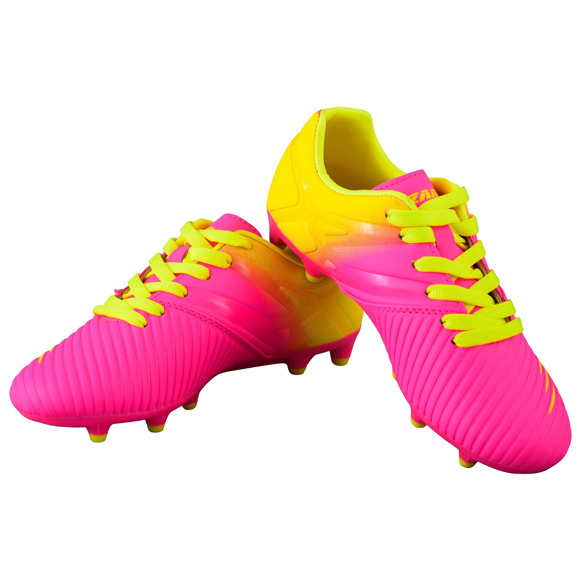 Vizari Liga Kids Firm Ground (FG) Soccer Cleats – Pink/Yellow, Youth Sizes 8C–6Y Under $30