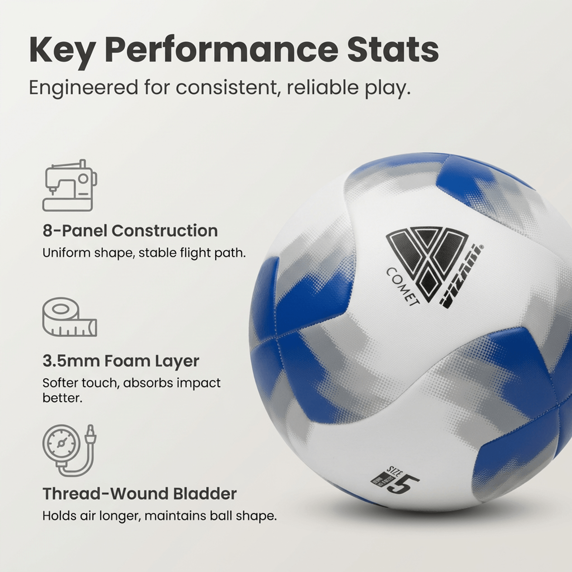 Comet Soccer Ball – Blue