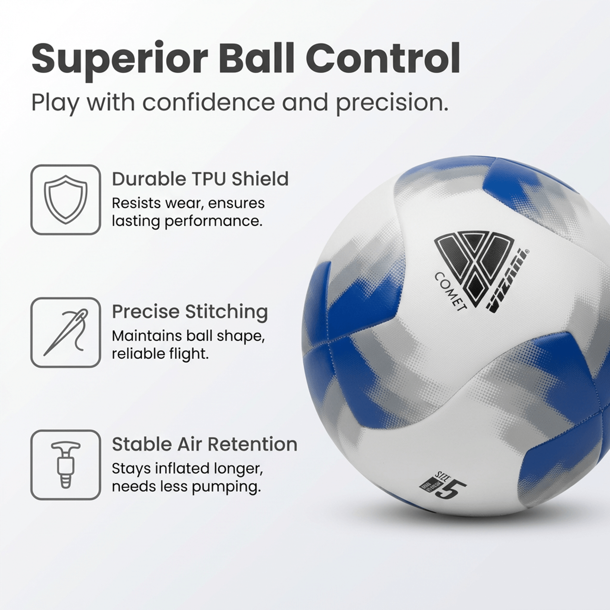 Comet Soccer Ball – Blue