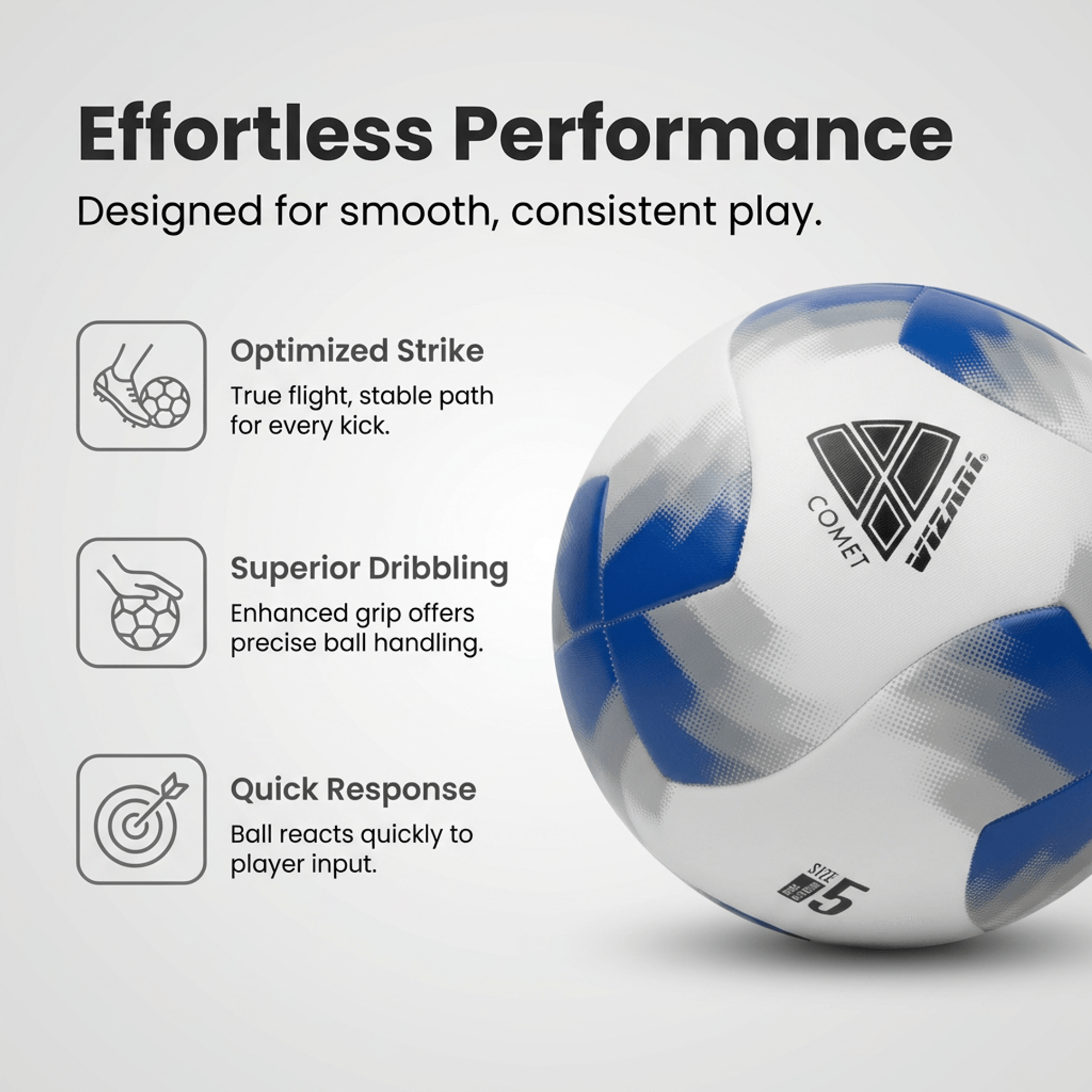 Comet Soccer Ball – Blue