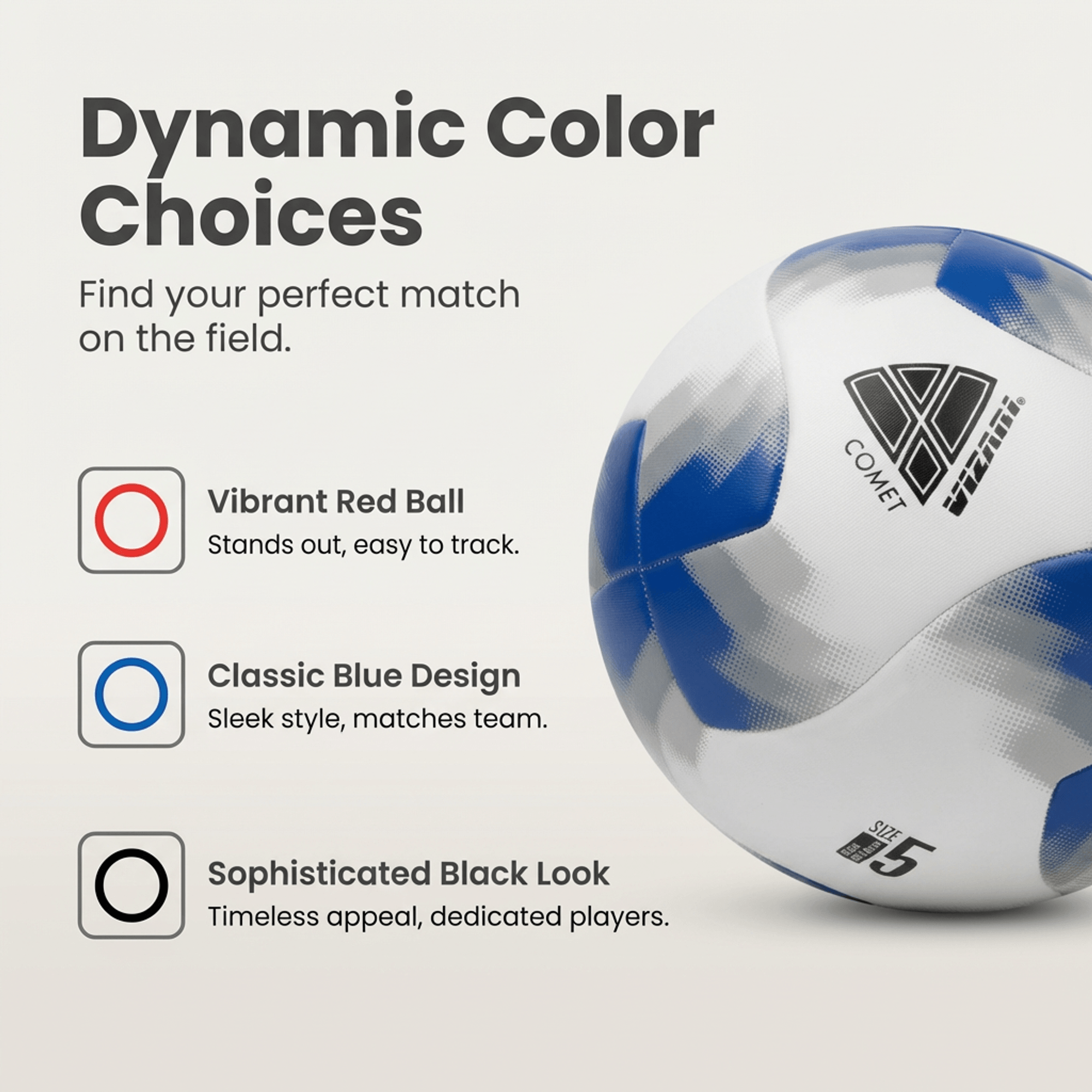 Comet Soccer Ball – Blue