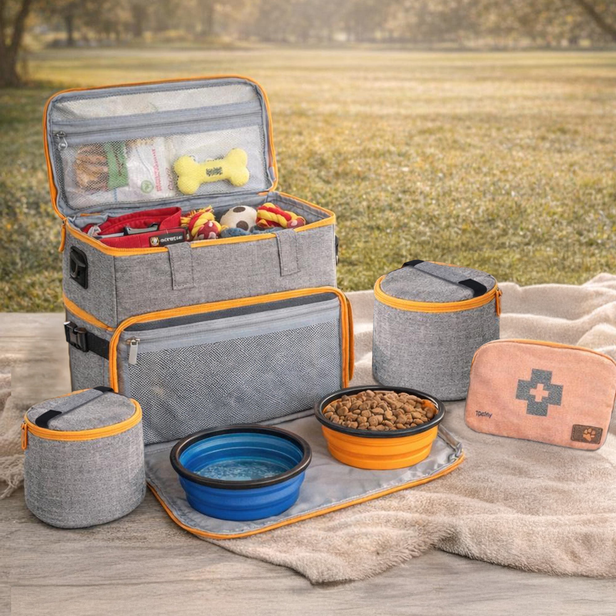 Personalized Dog Weekender Bag – Custom Pet Travel Tote