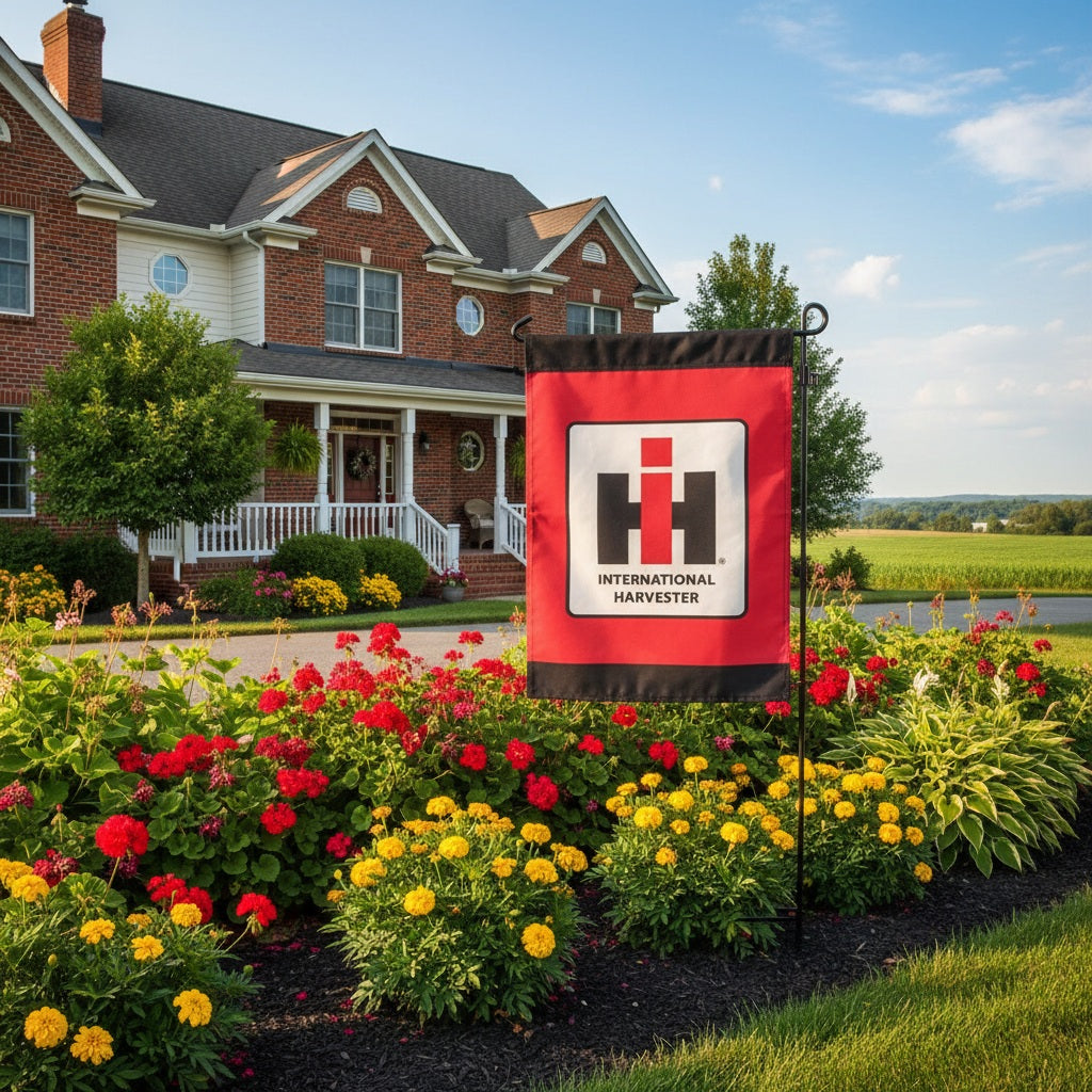 International Harvester Garden Flag 2 Sided Case IH