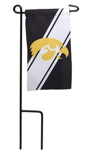 Iowa Hawkeyes Mini Garden Flag with Stand Cemetery Plant