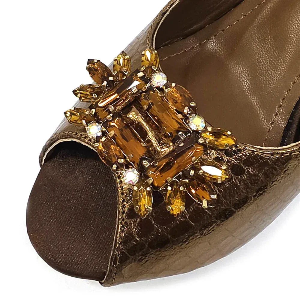 Italian Open Toe Heels Shoes And Bag