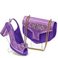 Italian Open Toe Heels Shoes And Bag