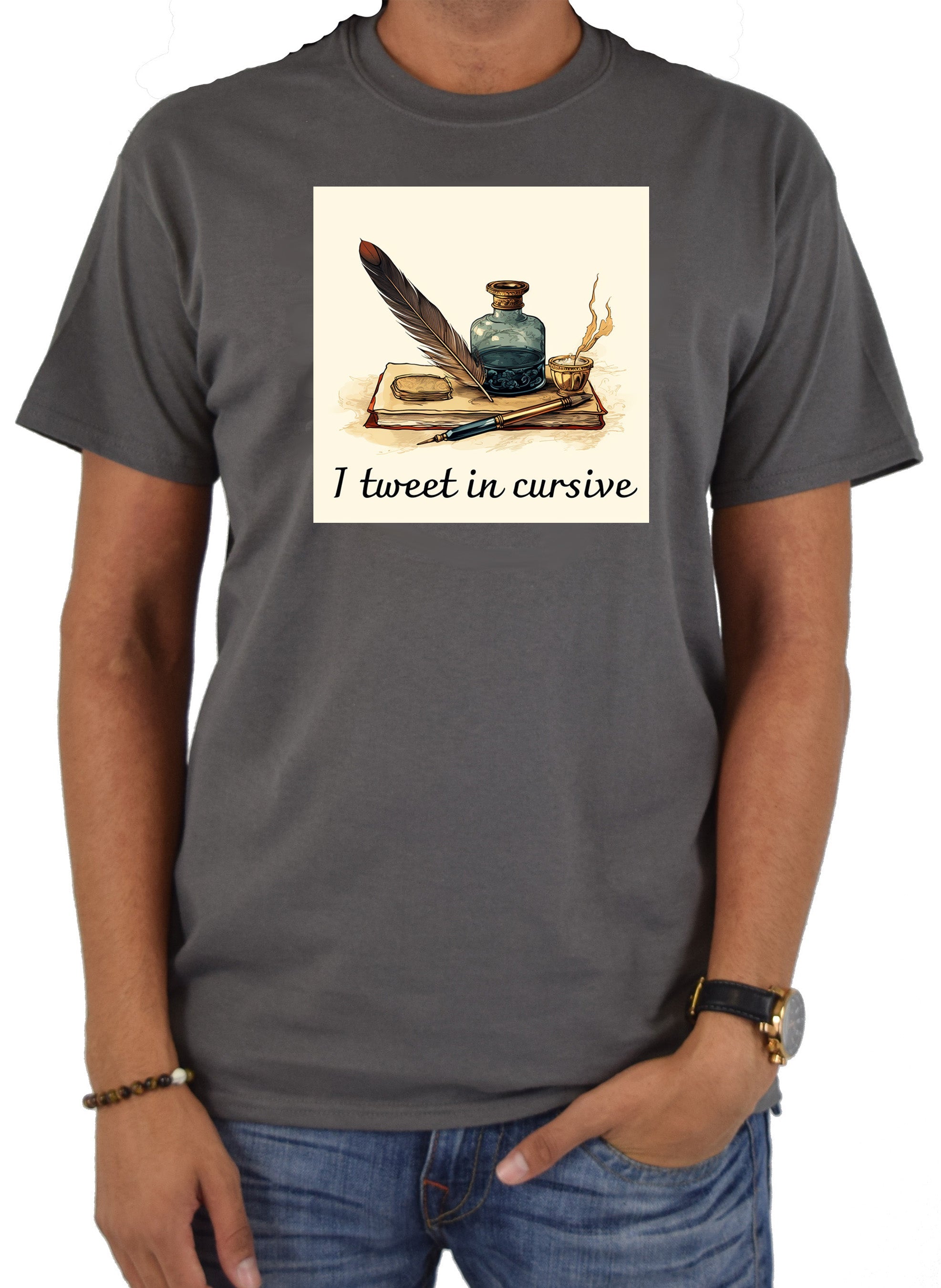 I tweet in cursive T-Shirt