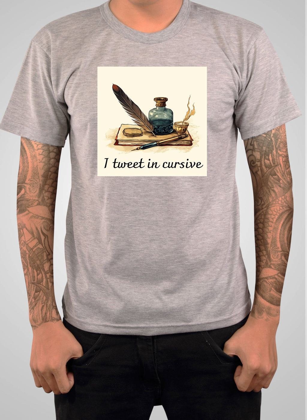 I tweet in cursive T-Shirt