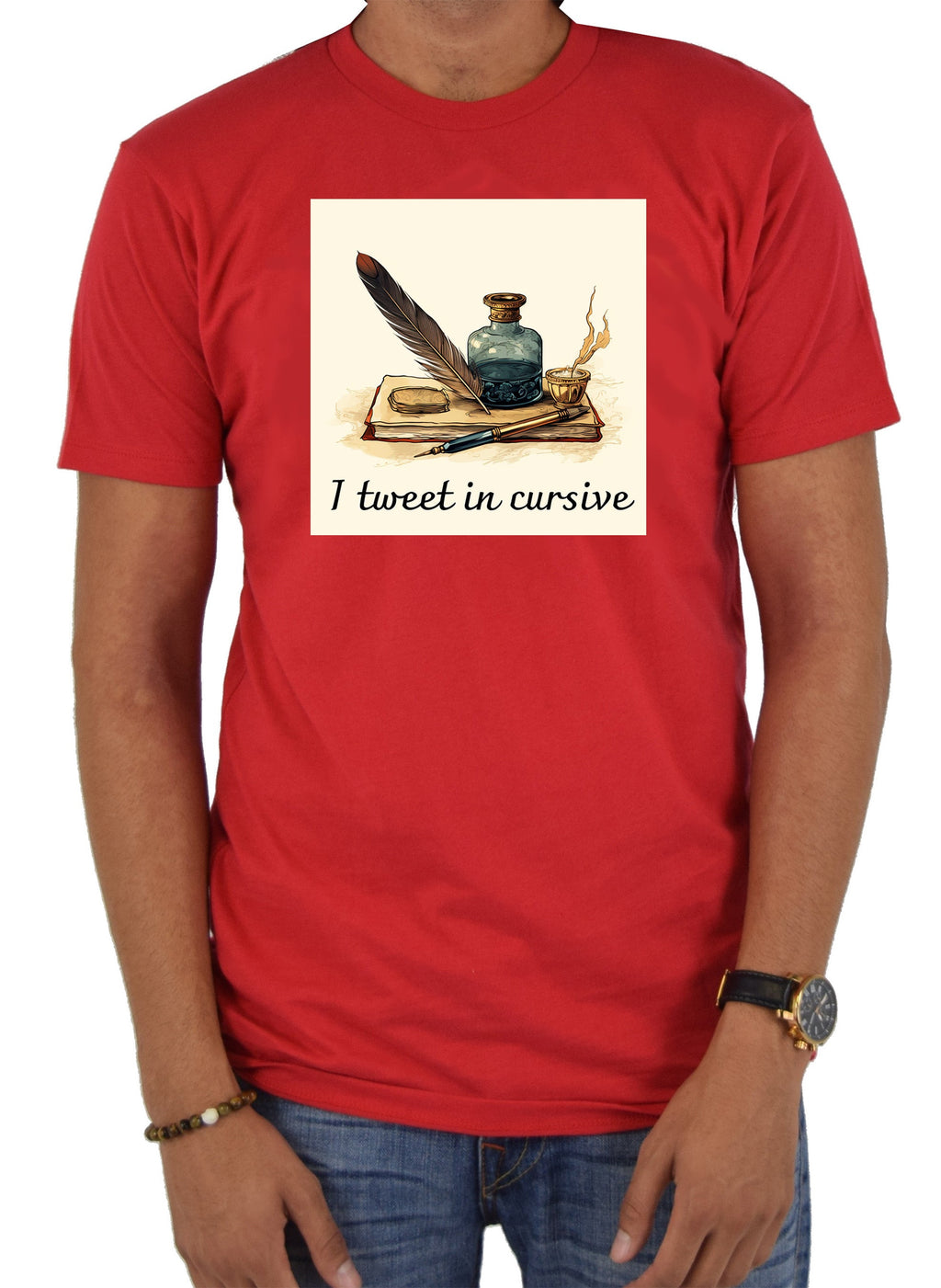 I tweet in cursive T-Shirt