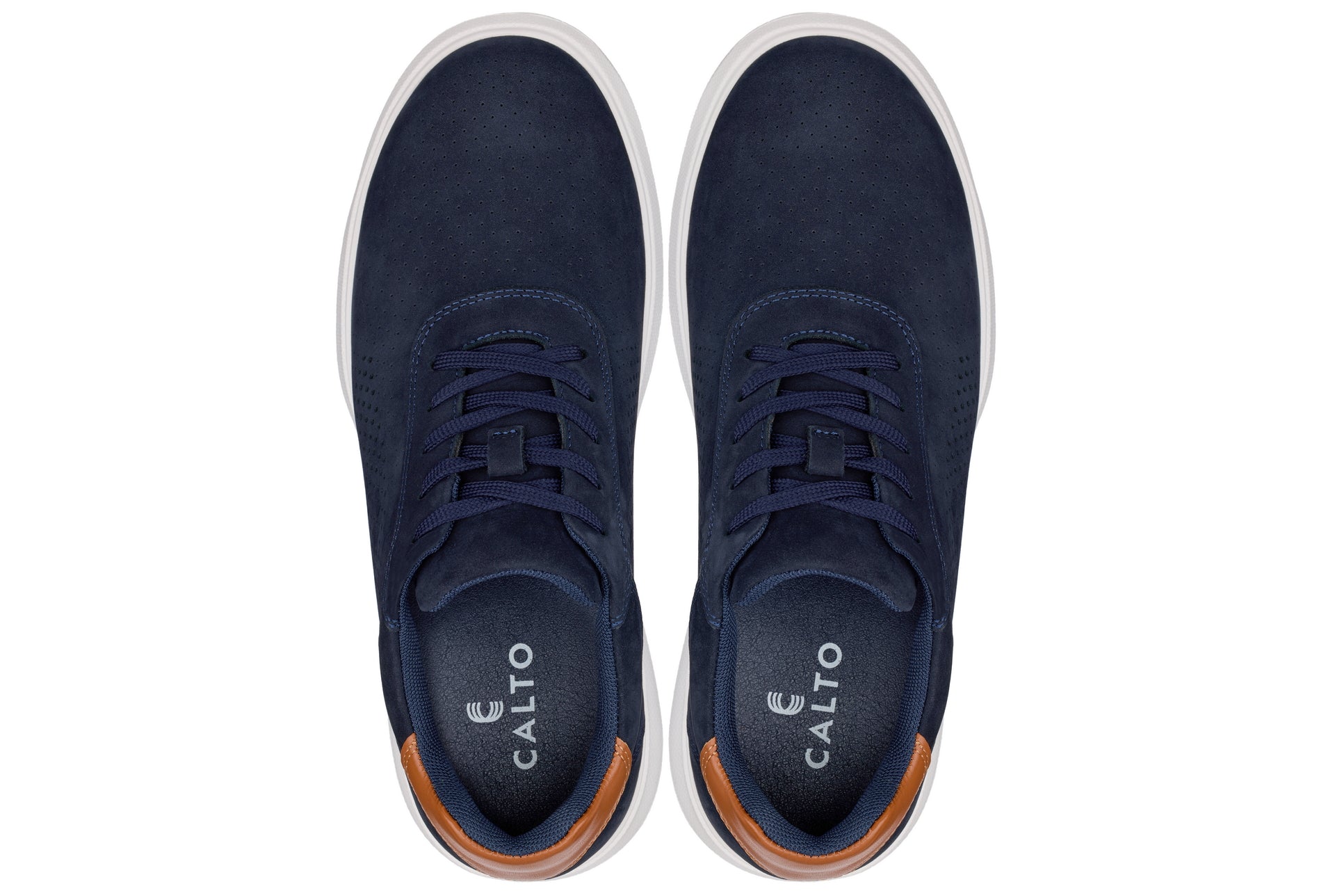 CALTO - J1582 - 2.6 Inches Taller (Navy) - Lightweight Casual Walkers
