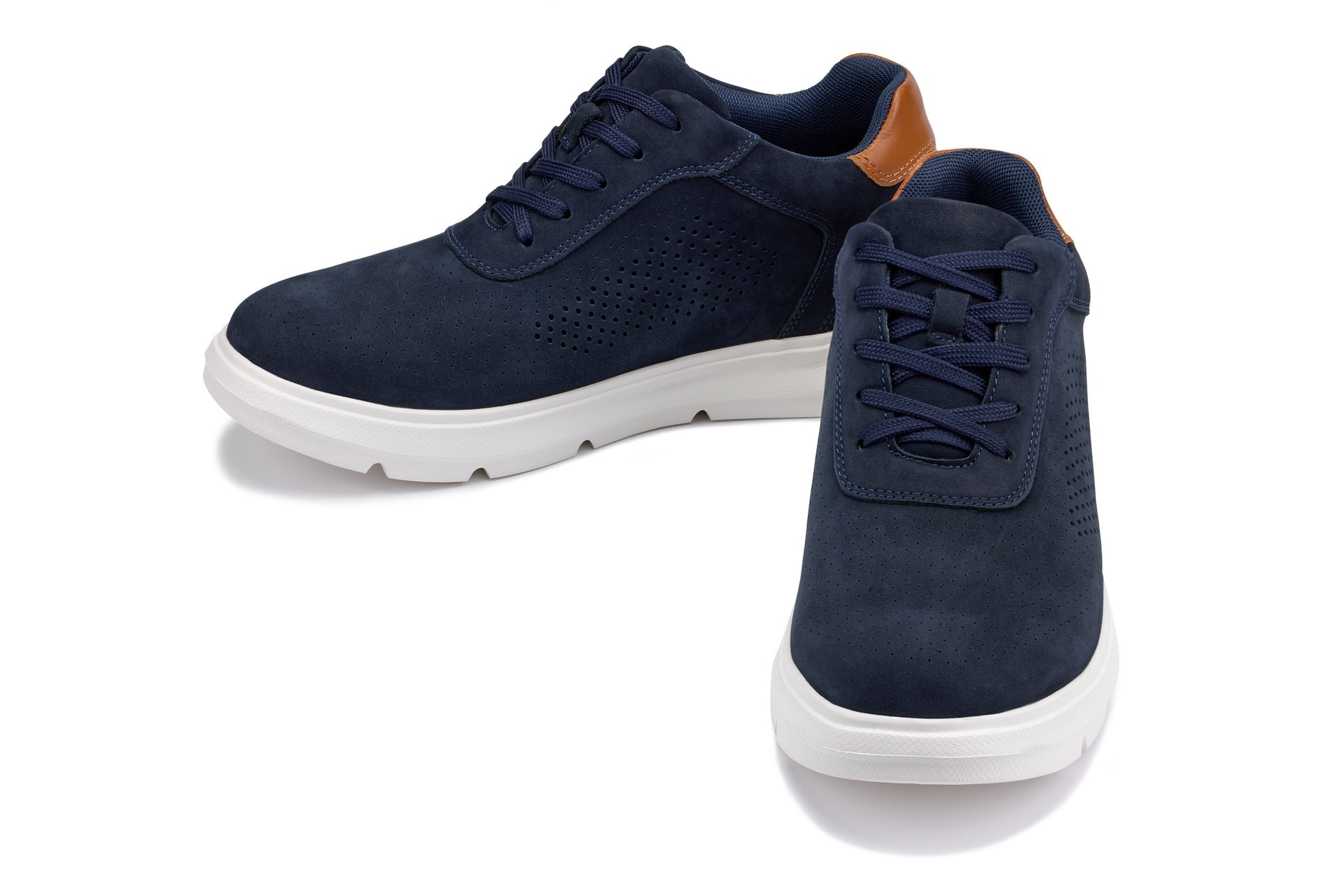 CALTO - J1582 - 2.6 Inches Taller (Navy) - Lightweight Casual Walkers