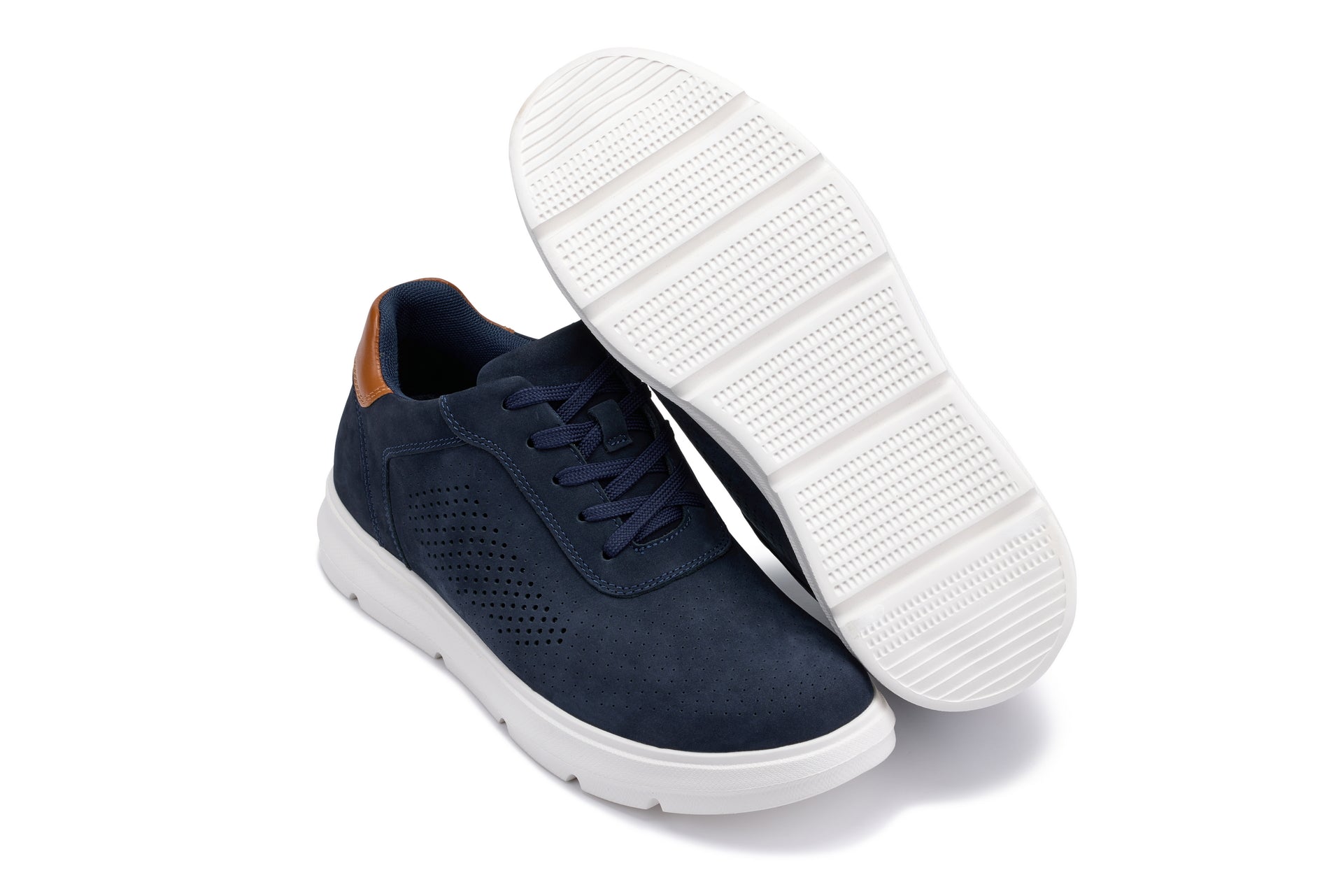 CALTO - J1582 - 2.6 Inches Taller (Navy) - Lightweight Casual Walkers