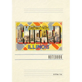 Vintage Lined Notebook Greetings from Chicago, Illinois - Paperback