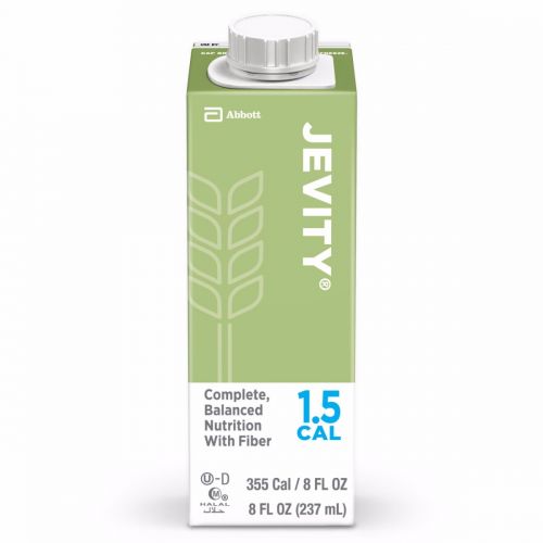 Tube Feeding Formula Jevity® 1.5 Cal with Fiber Unflavored Liquid 8 oz. Reclosable Carton - 64628