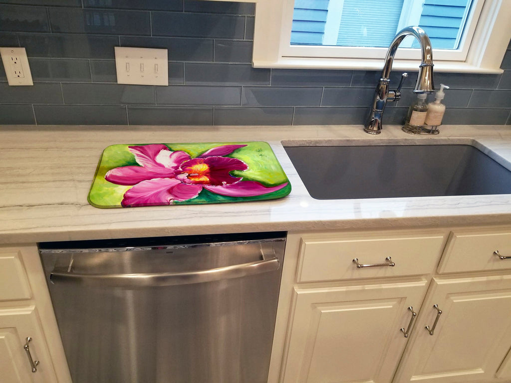 Orchid Dish Drying Mat Absorbent Dish Drying Mat Pad for Kitchen Counter Dish Drainer Mat for Countertop, 14 x 21", Multicolor