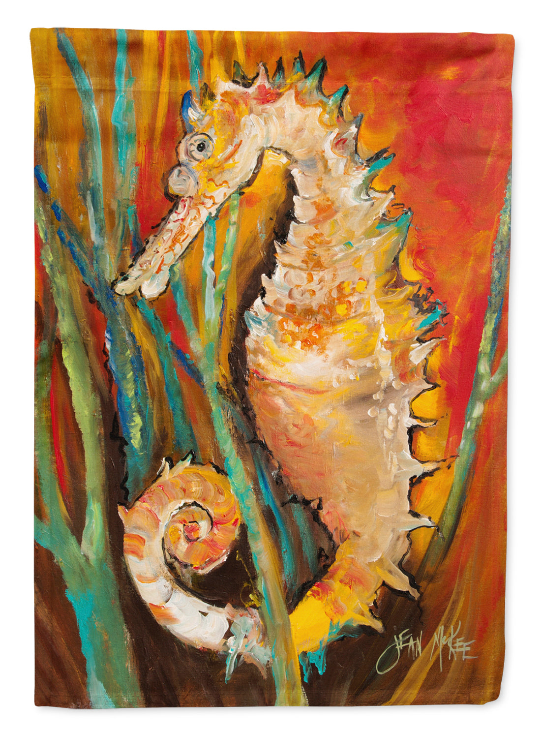 Seahorse Garden Flag Mailbox Decorative Yard Banner Outside Patio Artwork for Flower Beds, Garden Size, Multicolor