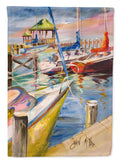 Boat Docks Sailboats Garden Flag Mailbox Decorative Yard Banner Outside Patio Artwork for Flower Beds, Garden Size, Multicolor