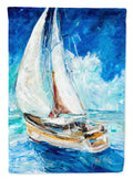 Sailboats in Blue Garden Flag Mailbox Decorative Yard Banner Outside Patio Artwork for Flower Beds, Garden Size, Multicolor