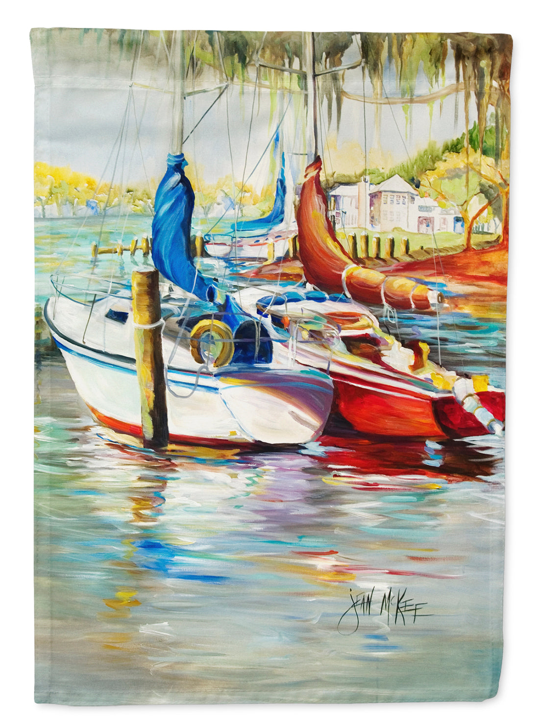 Ecor Rouge Sailboat Garden Flag Mailbox Decorative Yard Banner Outside Patio Artwork for Flower Beds, Garden Size, Multicolor