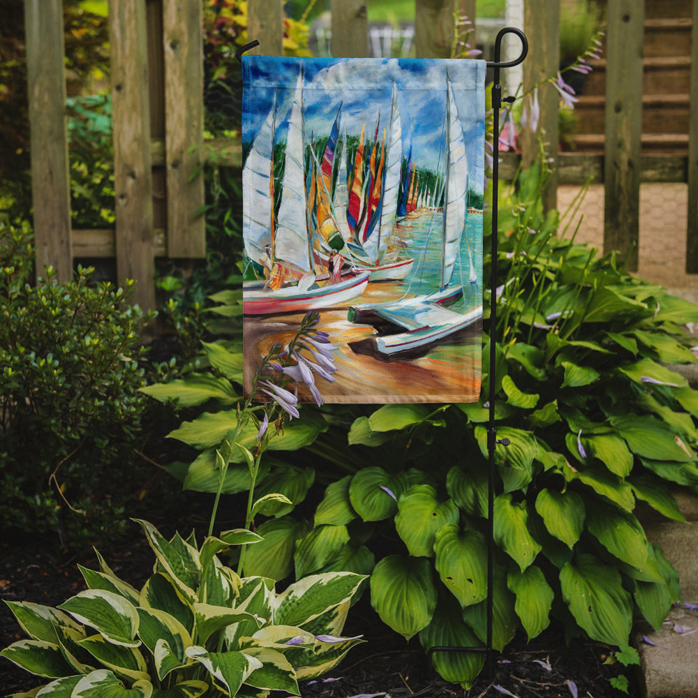 Eastern Shore Sailboats Garden Flag Mailbox Decorative Yard Banner Outside Patio Artwork for Flower Beds, Garden Size, Multicolor