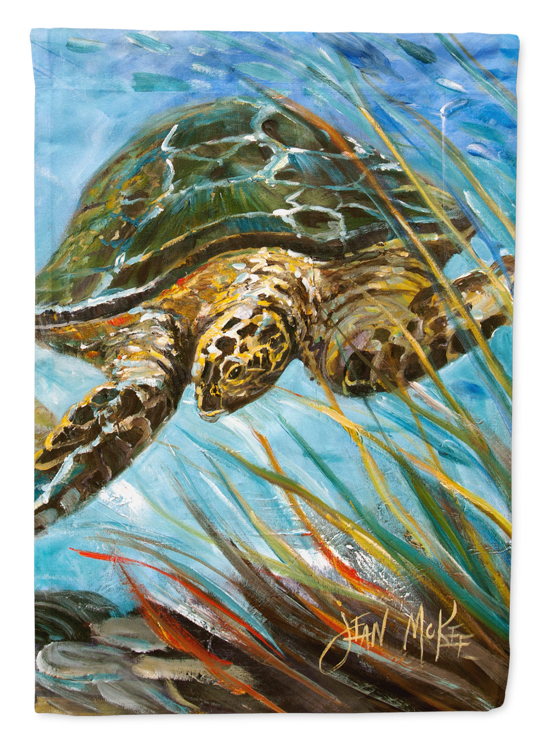 Loggerhead Sea Turtle Garden Flag Mailbox Decorative Yard Banner Outside Patio Artwork for Flower Beds, Garden Size, Multicolor