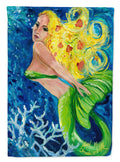 Blonde Mermaid Garden Flag Mailbox Decorative Yard Banner Outside Patio Artwork for Flower Beds, Garden Size, Multicolor