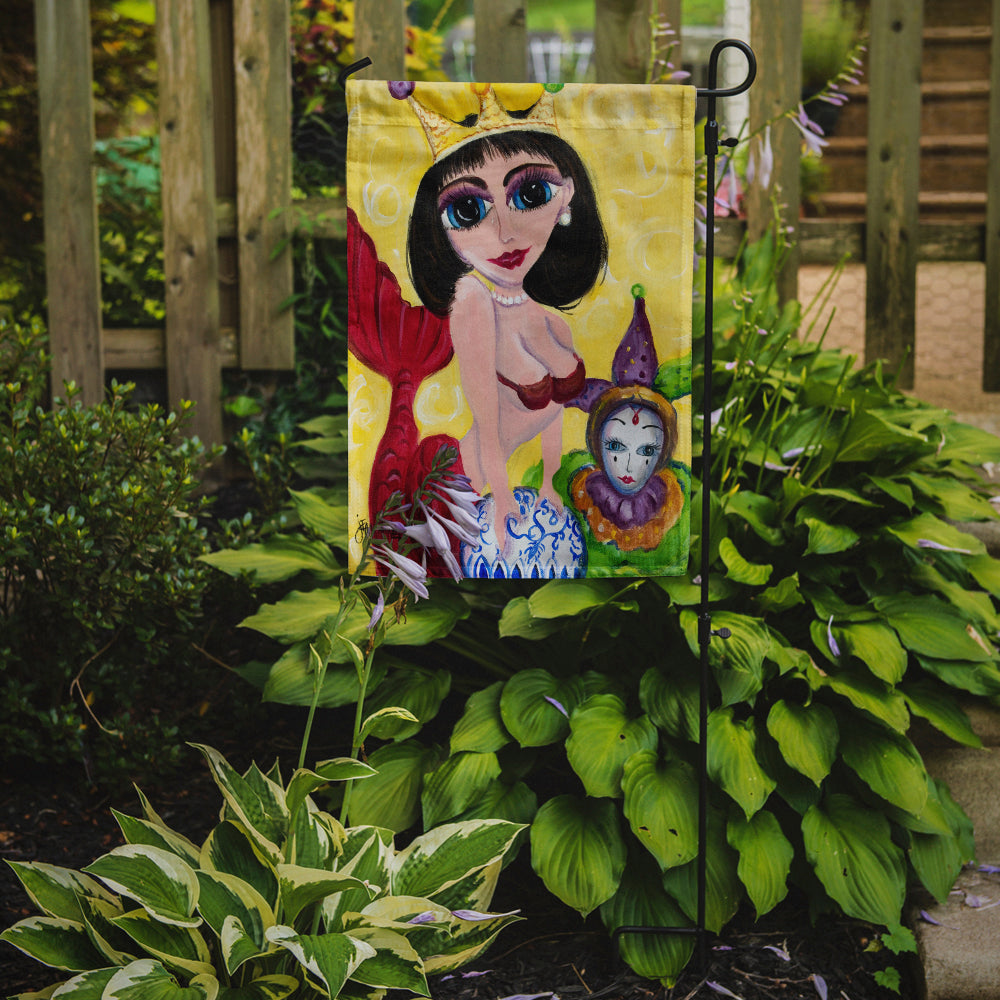 Mardi Gras Queen Mermaid Garden Flag Mailbox Decorative Yard Banner Outside Patio Artwork for Flower Beds, Garden Size, Multicolor
