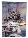 Sea Gulls and shrimp boats Garden Flag Mailbox Decorative Yard Banner Outside Patio Artwork for Flower Beds, Garden Size, Multicolor