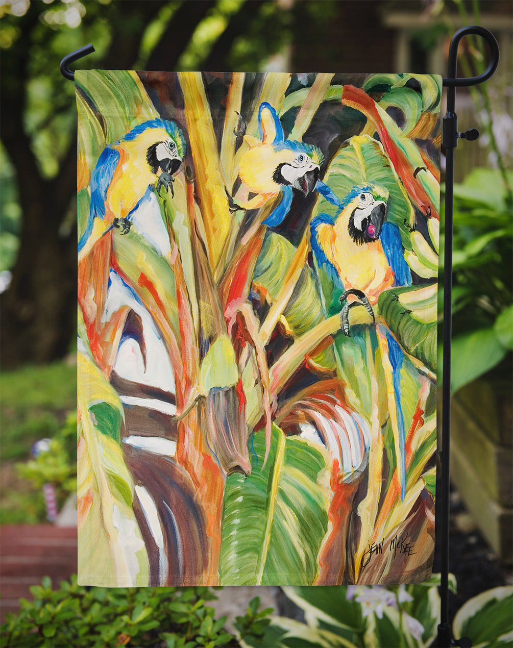 Parrots Garden Flag Mailbox Decorative Yard Banner Outside Patio Artwork for Flower Beds, Garden Size, Multicolor