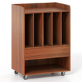 Record Player Stand Turntable Stand with Drawer and Record Holder-White