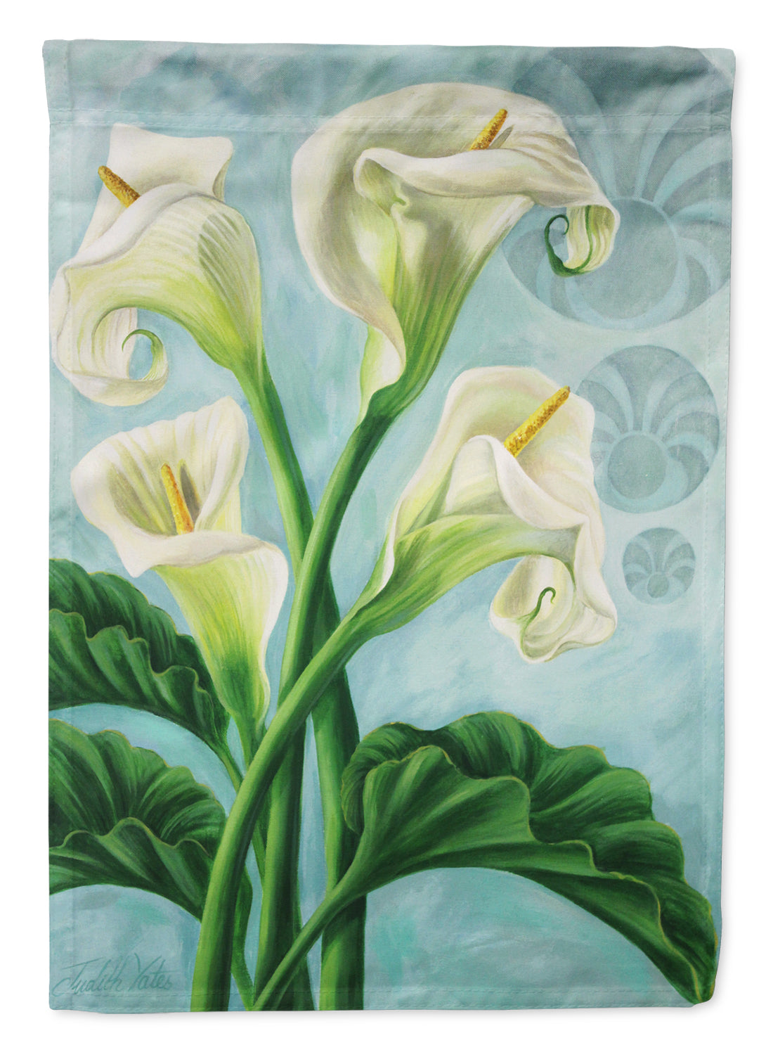 Arum Lilly by Judith Yates Garden Flag Mailbox Decorative Yard Banner Outside Patio Artwork for Flower Beds, Garden Size, Multicolor