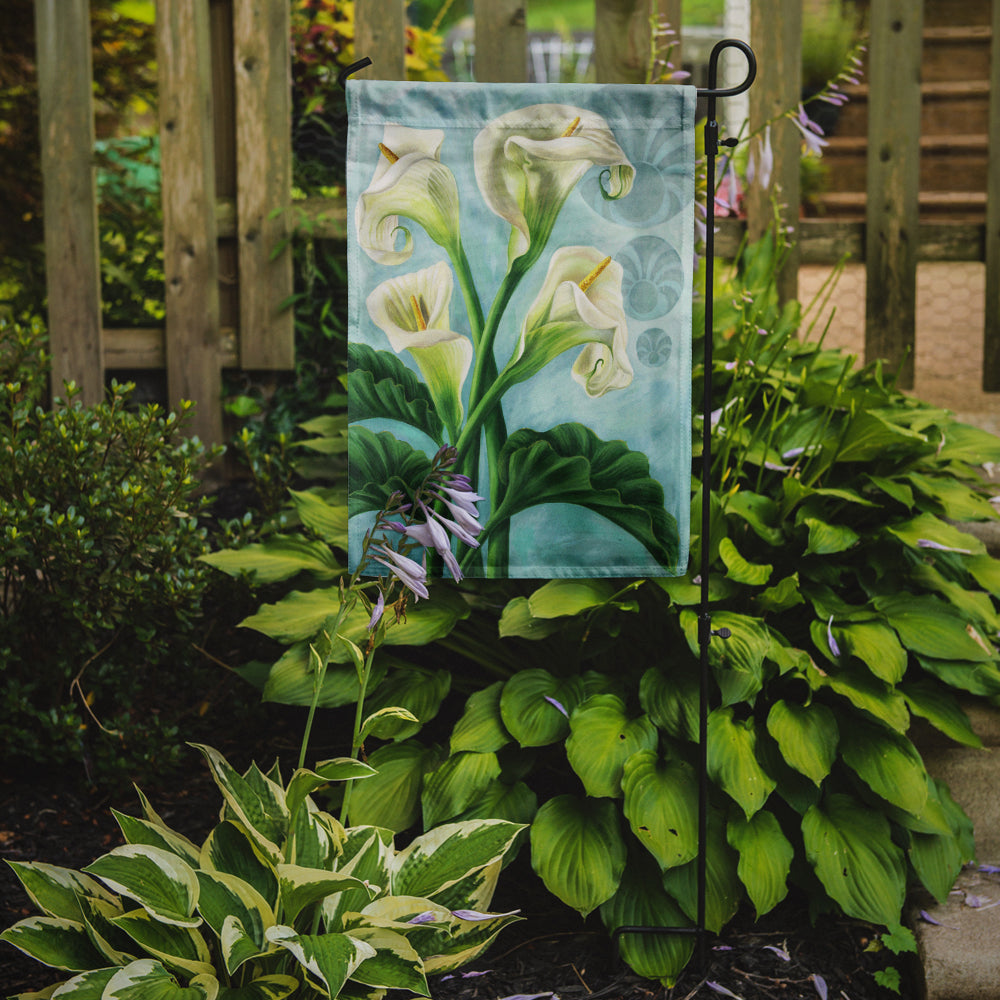Arum Lilly by Judith Yates Garden Flag Mailbox Decorative Yard Banner Outside Patio Artwork for Flower Beds, Garden Size, Multicolor