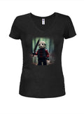 Jason Toy Forest Juniors V Neck T-Shirt