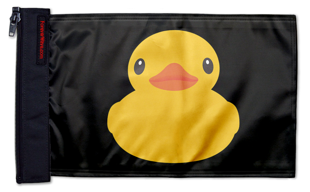 Duck 12"x18" Forever Wave Flag for Jeep Wrangler JK 2-Door 2007-2018