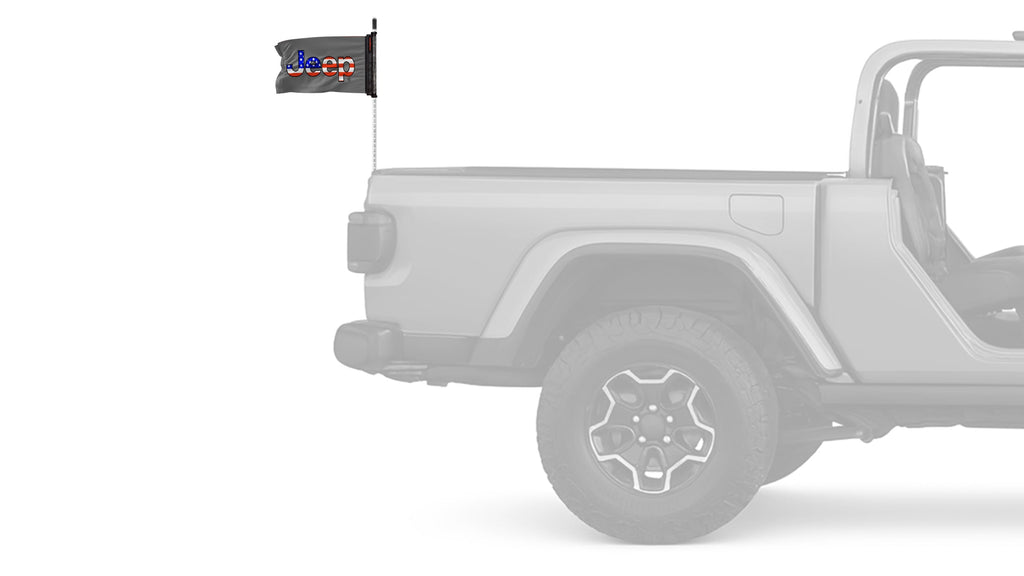 Jeep USA 12"x18" Forever Wave Flag for Jeep Wrangler YJ 1986-1995