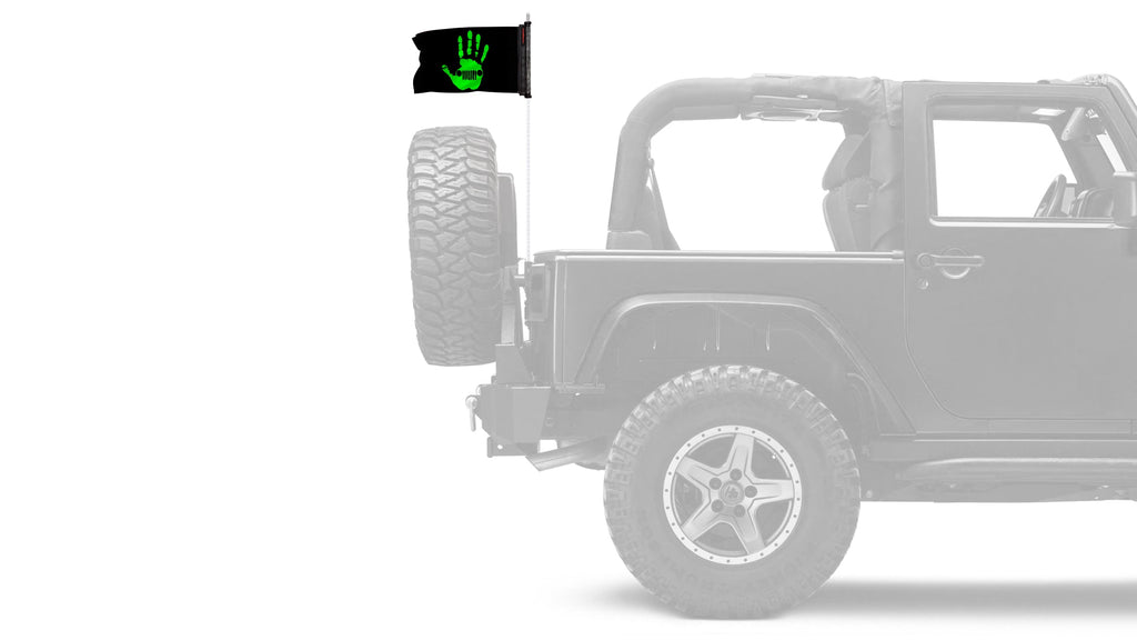 Jeep Wave 12"x18" Forever Wave Flag for Jeep Wrangler LJ 2003-2006