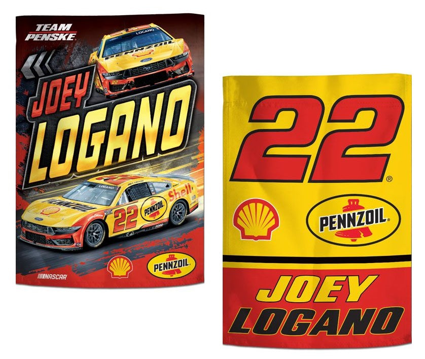 Joey Logano 2 Sided Garden Flag 2025