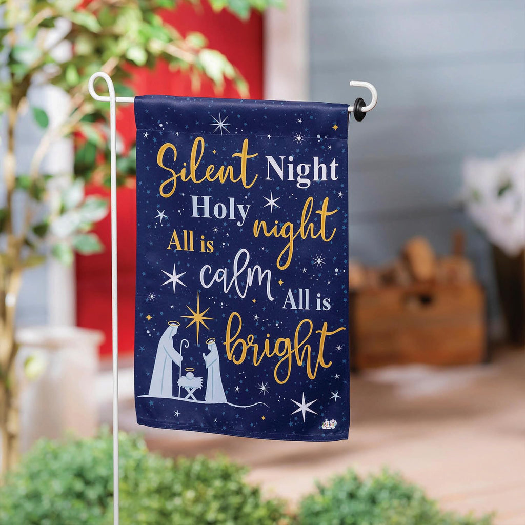 Joy to the World Christmas Garden Flag 2 Sided