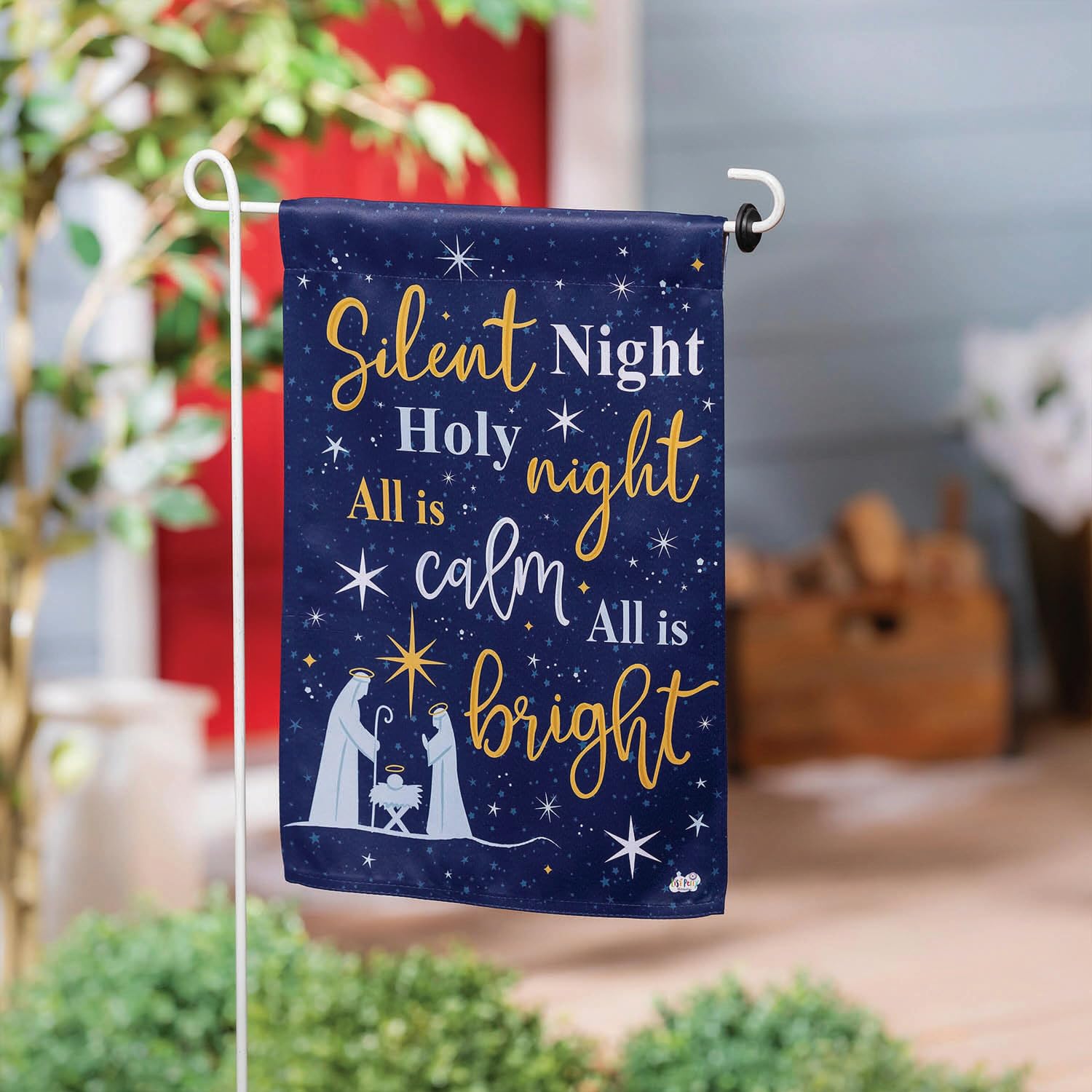 Joy to the World Christmas Garden Flag 2 Sided