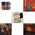 King Gizzard & The Lizard Wizard - Live In London '19 (Fuzz Club Official Bootleg) (Coloured LP Vinyl) & Ice, Death, Planets, Lungs, Mushrooms & Lava (2LP/Recycled Black Wax Vinyl) & Eyes Likes The Sky (Peach LP Vinyl) & 12 Bar Bruise (Sea Foam Green
