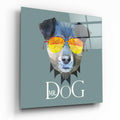 Mr Dog Geometric Sunglasses Glass Wall Art