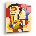 Vibrant Pop Expression Glass Wall Art