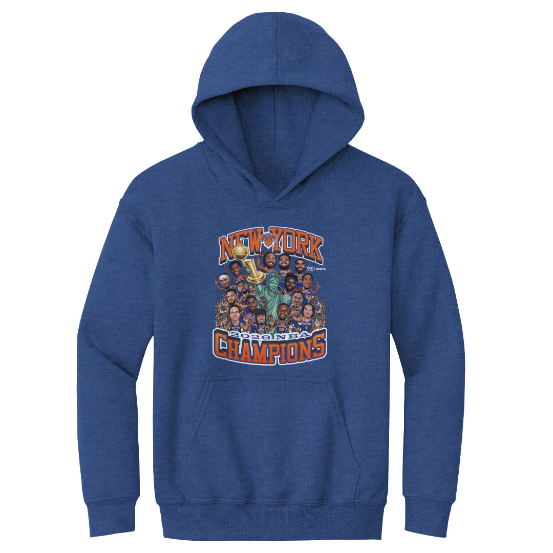 New York Knicks NBA Finals 2026 Champions Caricature WHT