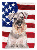 USA American Flag with Schnauzer Garden Flag Mailbox Decorative Yard Banner Outside Patio Artwork for Flower Beds, Garden Size, Multicolor