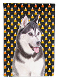Candy Corn Halloween Alaskan Malamute Garden Flag Mailbox Decorative Yard Banner Outside Patio Artwork for Flower Beds, Garden Size, Multicolor