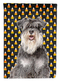 Candy Corn Halloween Schnauzer Garden Flag Mailbox Decorative Yard Banner Outside Patio Artwork for Flower Beds, Garden Size, Multicolor