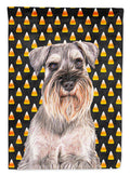 Candy Corn Halloween Schnauzer Garden Flag Mailbox Decorative Yard Banner Outside Patio Artwork for Flower Beds, Garden Size, Multicolor
