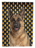 Candy Corn Halloween German Shepherd Garden Flag Mailbox Decorative Yard Banner Outside Patio Artwork for Flower Beds, Garden Size, Multicolor